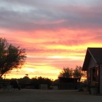 Sunset at the barn