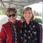 Janet Foy & Michell Combs at a USEF dressage judge clinic