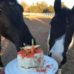 Sharing a birthday cake