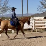 Natalie with Arab gelding Jake in 2021